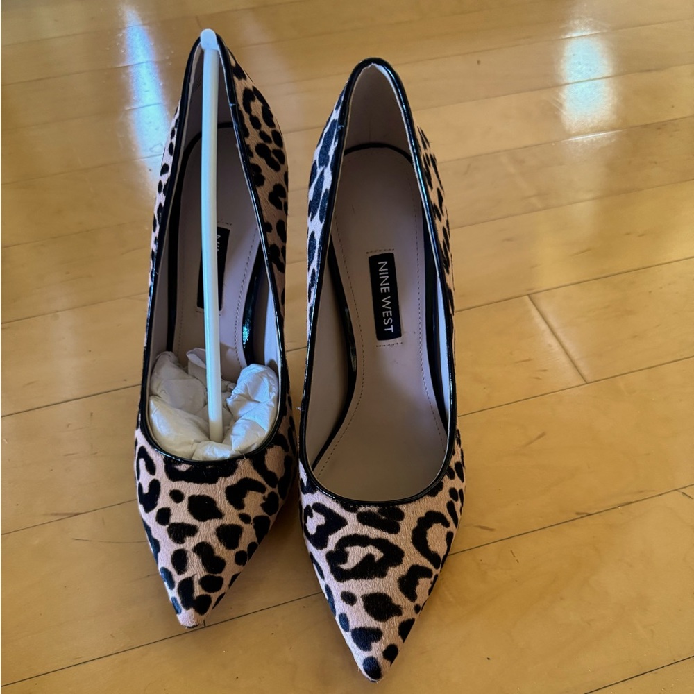 Nine West leopard print heels
